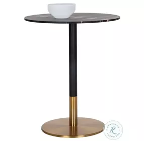 Massie Black And Gold Bar Table