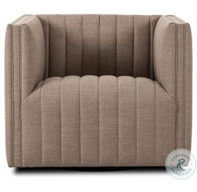 Augustine Crypton Nomad Taupe Performance Fabric Swivel Chair