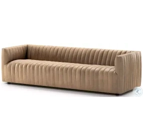 Augustine Palermo Drift Leather 97" Sofa
