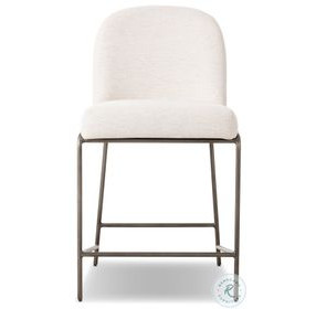 Astrud Crypton Nomad Snow Performance Fabric Counter Height Stool