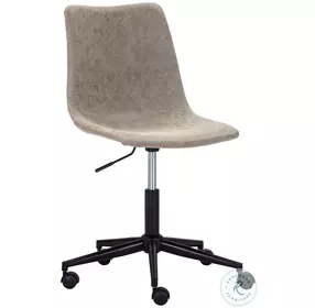 Inglewood Antique Grey Faux Leather Adjustable Office Chair