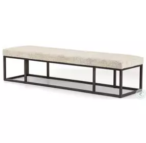 Beaumont Plushtone Linen Fabric Bench