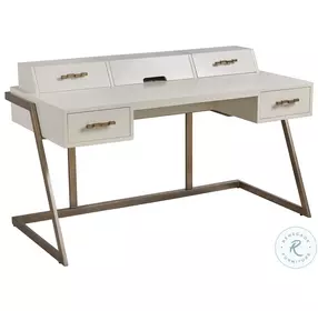 Studio Designs Smooth Ivory Langley Writing Desk