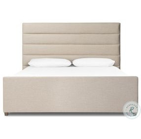 Daphne Alcala Taupe Performance Fabric Queen Upholstered Bed