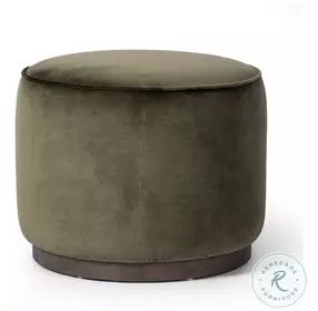 Sinclair Surrey Olive Round Ottoman
