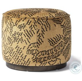 Sinclair Balkan Ochre Round Ottoman