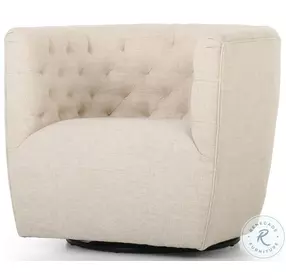Hanover Thames Cream Performance Fabric Swivel Chair