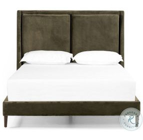 Potter Surrey Olive Queen Upholstered Bed