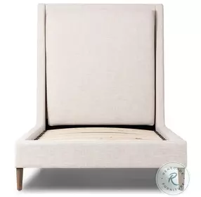 Potter Dover Crescent Performance Fabric Twin Upholstered Bed