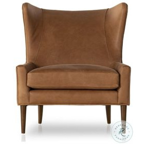 Marlow Palermo Cognac Leather Wing Chair