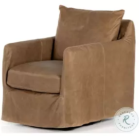 Banks Palermo Drift Leather Swivel Chair
