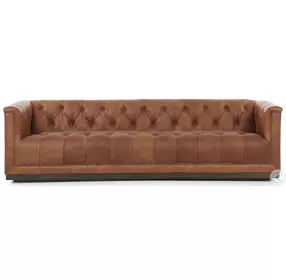 Maxx Heirloom Sienna Leather 95" Sofa