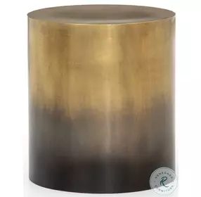Cameron Ombre Antique Brass End Table