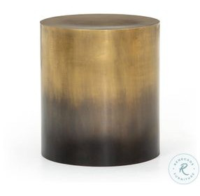 Cameron Ombre Antique Brass End Table