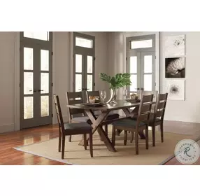 Alston Knotty Nutmeg Rectangular Dining Room Set