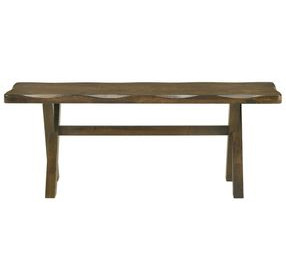 Alston Knotty Nutmeg Trestle Bench