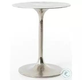 Tulip Raw Nickel Side Table