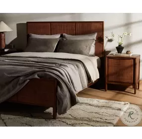Sydney Brown Wash Panel Bedroom Set
