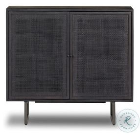 Carmel Black Wash Small 2 Door Cabinet