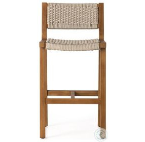 Delano Natural Teak Outdoor Bar Stool