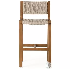 Delano Natural Teak Outdoor Bar Stool