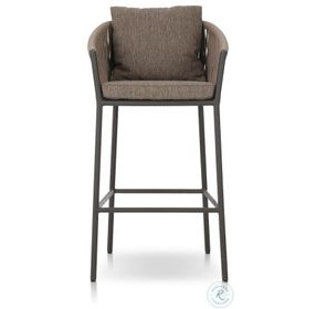 Porto Ellor Brown Outdoor Bar Stool