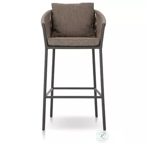 Porto Ellor Brown Outdoor Bar Stool