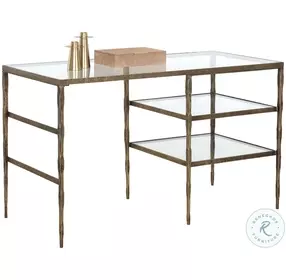 Buca Antique Brass Desk