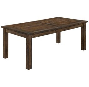 Coleman Rustic Golden Brown Rectangular Dining Table