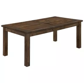 Coleman Rustic Golden Brown Rectangular Dining Table
