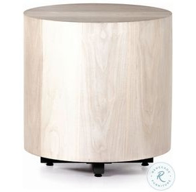 Hudson Ashen Walnut Round End Table