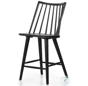 Lewis Black Oak Windsor Counter Height Stool