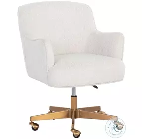 Elisara Copenhagen White Adjustable Office Chair