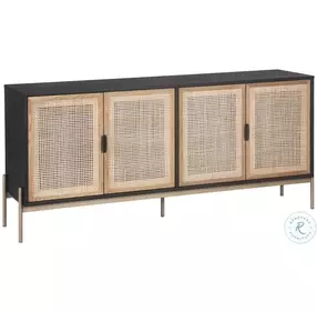 Riverton Black And Gold Large Sideboard