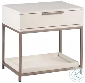 Rebel Champagne Gold And Cream Nightstand