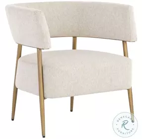 Maestro Dove Cream Lounge Chair