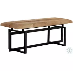 Olivian Brown Pilar Bench