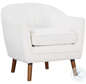 Cutler White Accent Chair