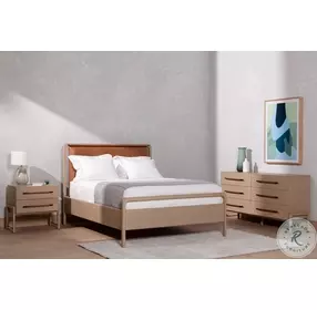 Rosedale Yucca Oak and Chaps Sand Panel Bedroom Set