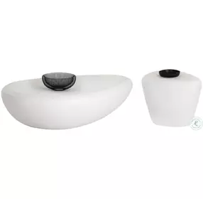 Corvo White Large Occasional Table Set