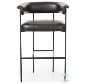 Carrie Sonoma Black Bar Stool