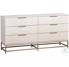 Maverick Champagne Gold And Cream Dresser