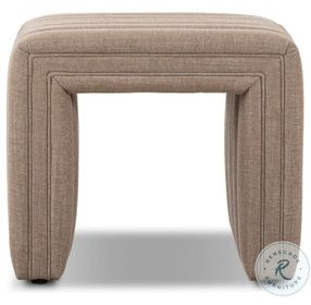 Augustine Crypton Nomad Taupe Performance Fabric Rectangular Ottoman