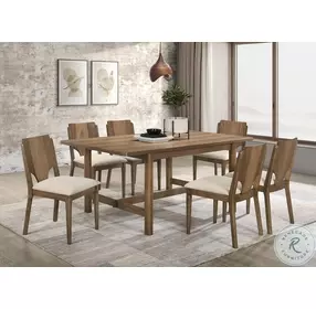 Crestmore Walnut 71" Rectangular Dining Room Set