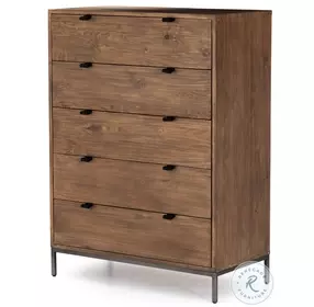Trey Auburn Poplar 5 Drawer Chest