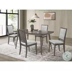 Onslow Dark Brown 59" Rectangular Dining Room Set