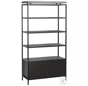 Norwood Brown And Black Bookcase