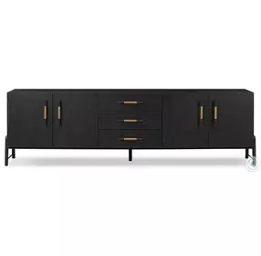 Rosedale Chaps Sand Ebony Oak Veneer 94" Media Console