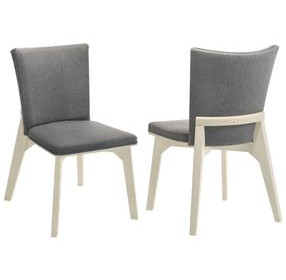 Biloxi Gray Upholstered Side Chair Set Of 2