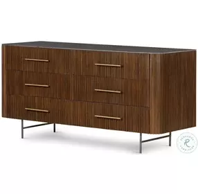 Fletcher Bluestone 6 Drawer Dresser